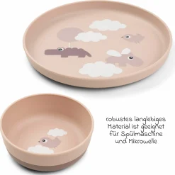 6-tlg. Esslern-Set Foodie - Happy Clouds - Powder