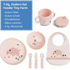7-tlg. Esslern-Set Foodie - Tiny Farm - Powder