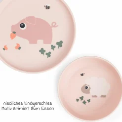 7-tlg. Esslern-Set Foodie - Tiny Farm - Powder