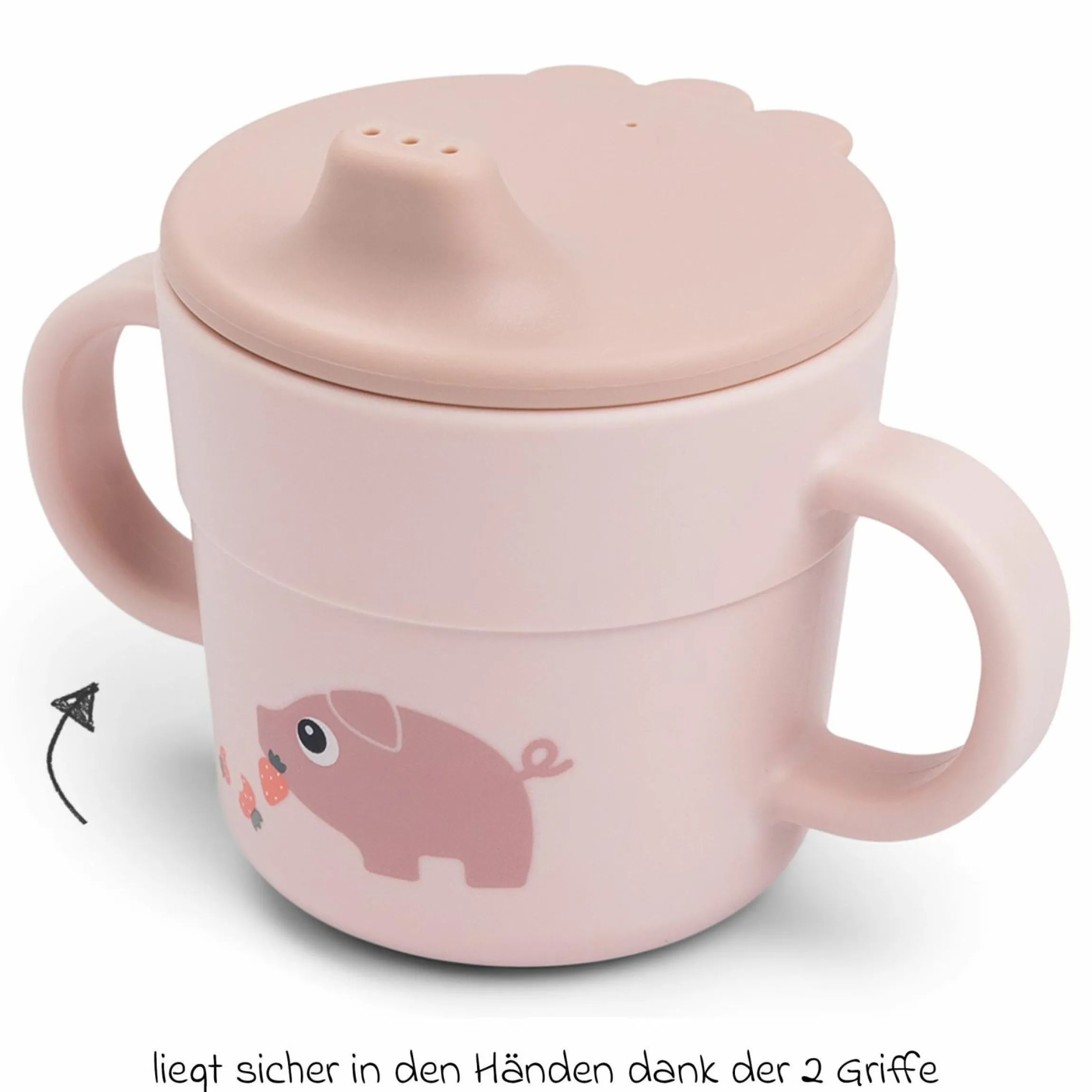 3-tlg. Esslern-Set Foodie - Tiny Farm - Powder