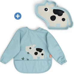 2-tlg. Esslern-Set Foodie - Tiny Farm - Blau
