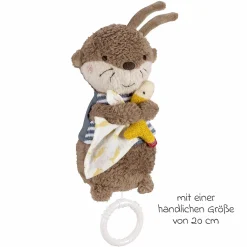 3-tlg. Geschenk-Set zur Geburt Schmusetuch, Spieluhr & Greifling - Otter
