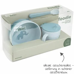 3-tlg. Geschirr-Set Foodie - Elphee - Blau