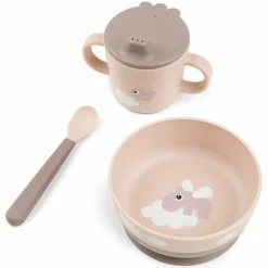 3-tlg. Geschirr-Set Foodie - Happy Clouds - Powder