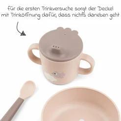 5-tlg. Geschirr-Set Foodie - Happy Clouds - Powder
