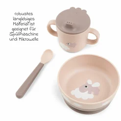 5-tlg. Geschirr-Set Foodie - Happy Clouds - Powder