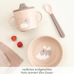 5-tlg. Geschirr-Set Foodie - Happy Clouds - Powder