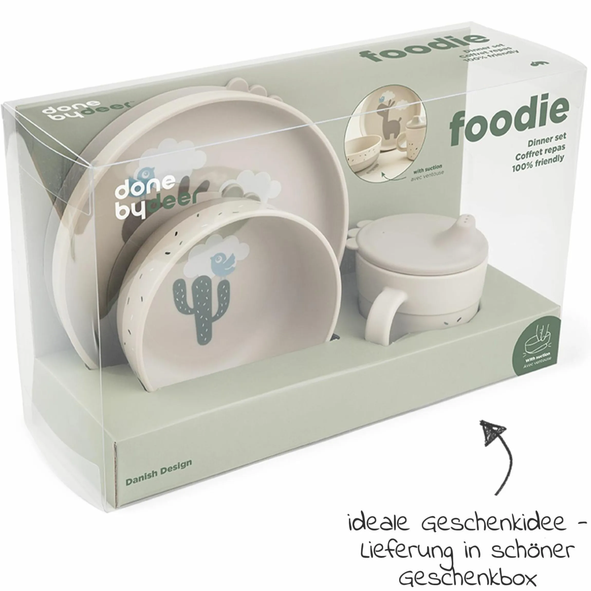 3-tlg. Geschirr-Set Foodie - Lalee - Sand
