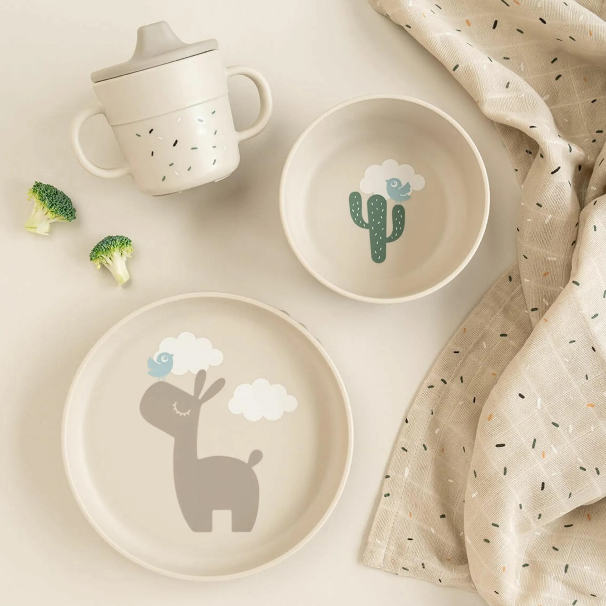 3-tlg. Geschirr-Set Foodie - Lalee - Sand