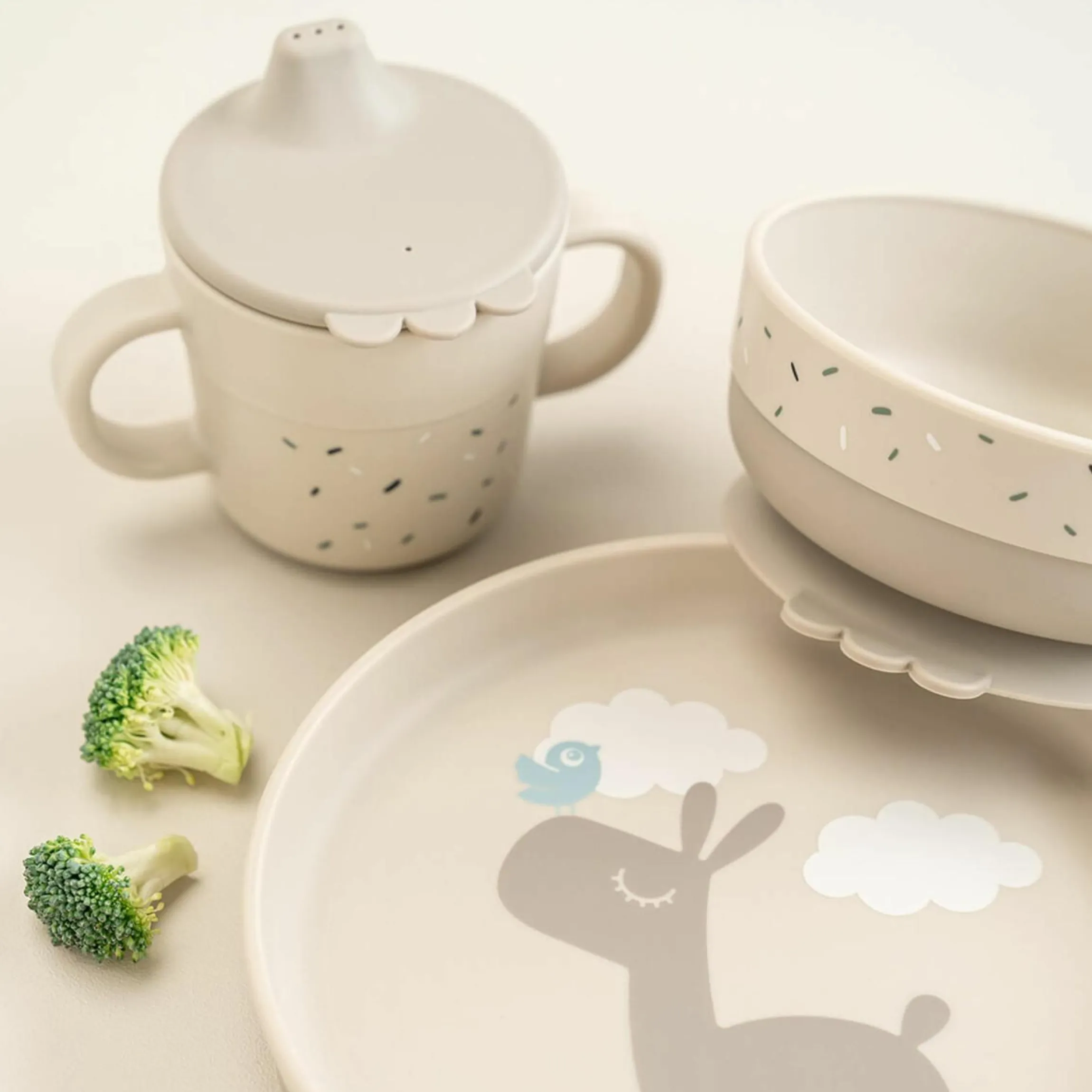 3-tlg. Geschirr-Set Foodie - Lalee - Sand