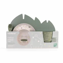 5-tlg. Geschirrset naturmeal - eco friendly - Frog