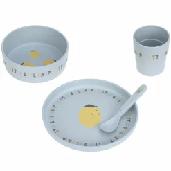 4-tlg. Geschirr-Set rutschfest - Happy Fruits - Lemon