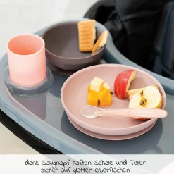 4-tlg. Geschirr-Set Silikon - Pink Eggplant
