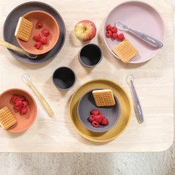 4-tlg. Geschirr-Set Silikon - Pink Eggplant