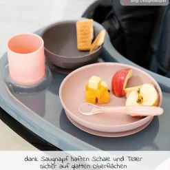 4-tlg. Geschirr-Set Silikon - Bär - Beige