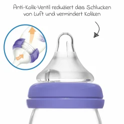 9-tlg. Glas-Flaschen-Set mit NaturalWave® Trinksauger Gr. S & M + 3 Spucktücher