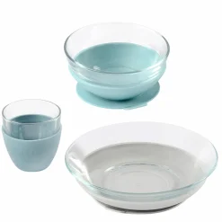 3-tlg. Glas-Geschirr-Set - Jungle