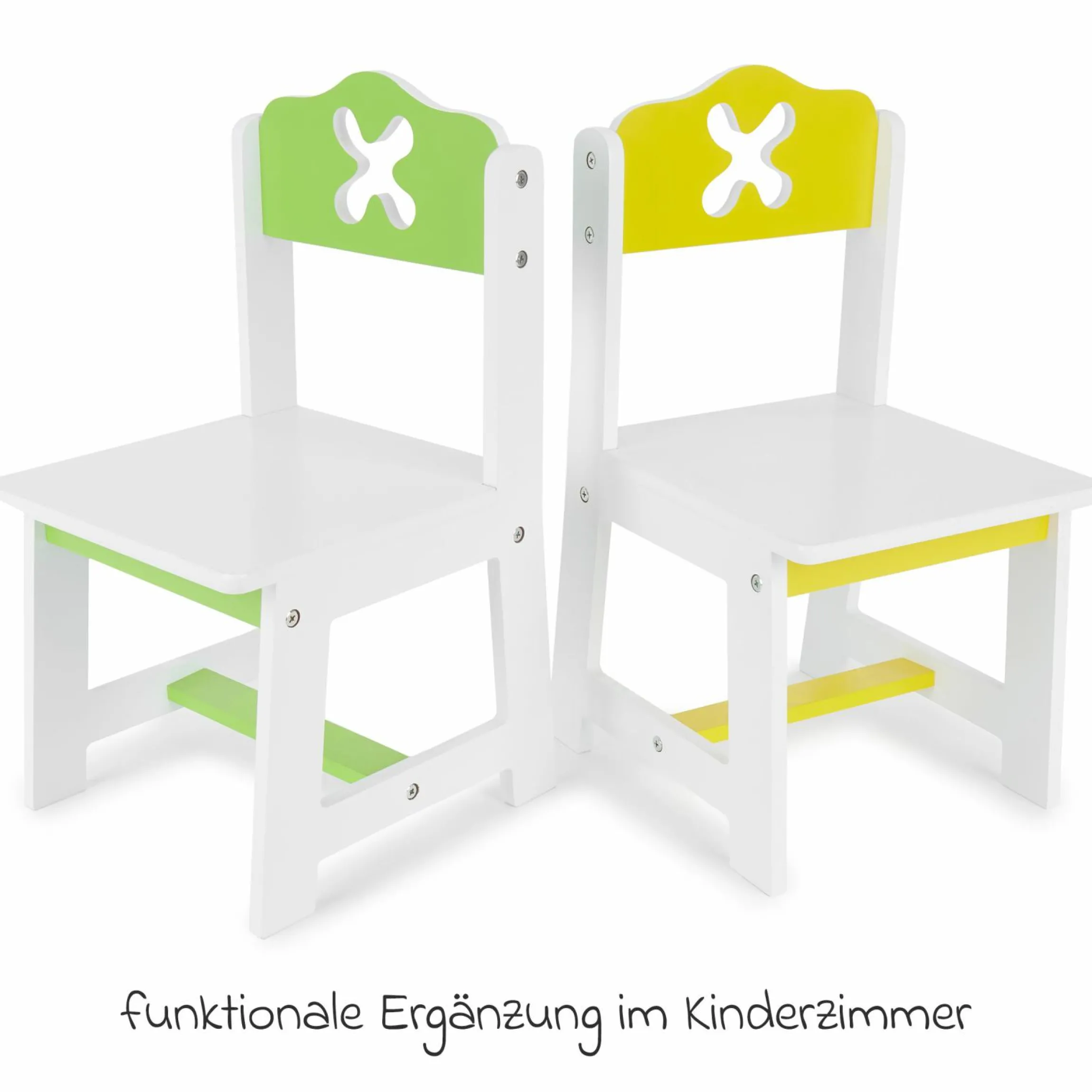 3-tlg. Kinder-Sitzgruppe - Weiß