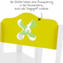 3-tlg. Kinder-Sitzgruppe - Weiß