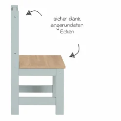 3-tlg. Kindersitzgruppe inkl. 1 Tisch & 2 Stühle - Woody - Natur Taupe