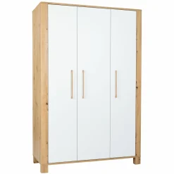 3-tlg Kinderzimmer-Set Marlon mit 3-türigem Schrank, Bett, Wickelkommode mit Wickelaufsatz - Artisan-Oak / Kreideweiß - Kollektion 2024