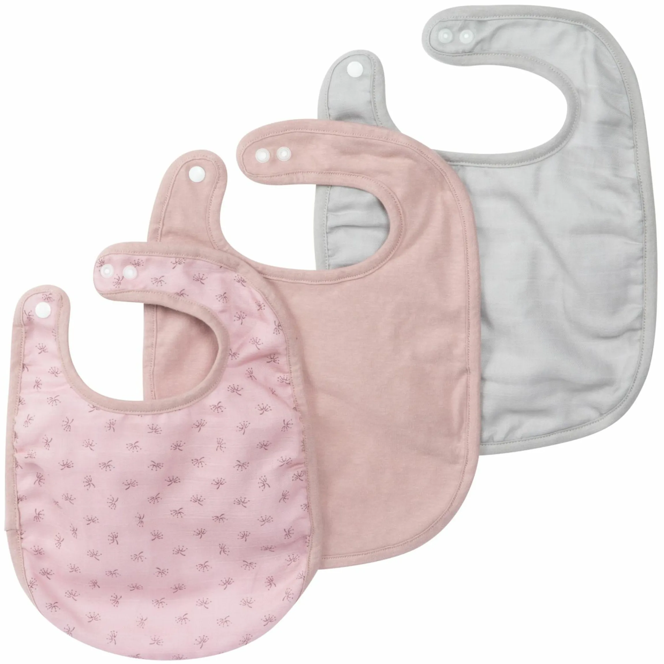 3-tlg. Lätzchen-Set mit Organic Bio-Baumwolle GOTS - Lil Planet - Rosa