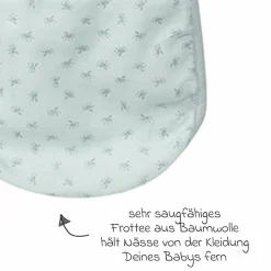 3-tlg. Lätzchen-Set mit Organic Bio-Baumwolle GOTS - Lil Planet - Türkis