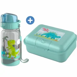 2-tlg, Lunch Set Brotdose & Trinkflasche - Dino