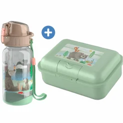 2-tlg, Lunch Set Brotdose & Trinkflasche - Wald