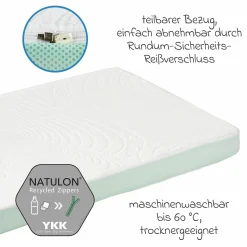 4-tlg. Matratzen-Set für Kinderbett 70x140 cm - Babybettmatratze ALVImed® + Betteinlage + 2 Spannbettlaken