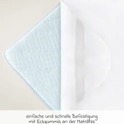 4-tlg. Matratzen-Set für Kinderbett 70x140 cm - Babybettmatratze MamaLiebe + Betteinlage + 2 Spannbettlaken