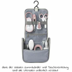 10-tlg. Pflegeset mit Kulturbeutel - Old Pink
