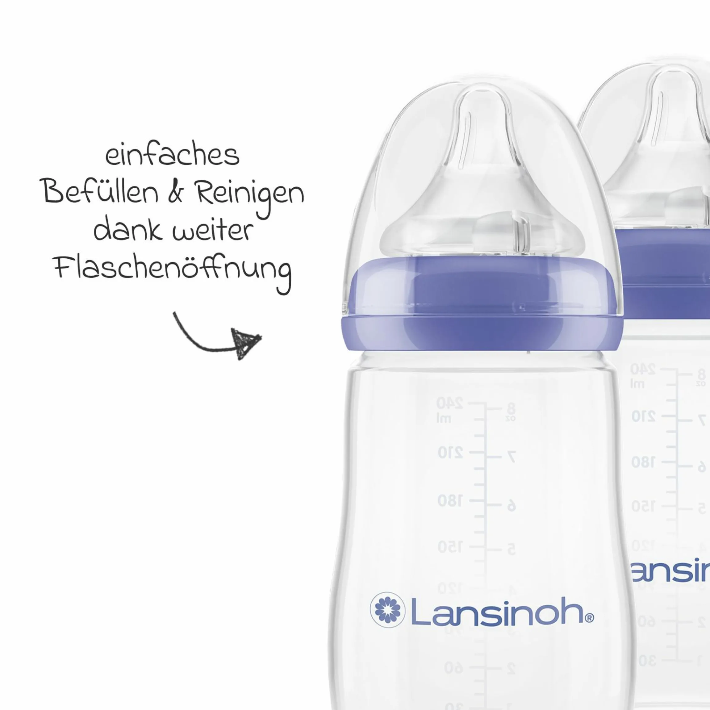 9-tlg. PP-Flaschen-Set mit NaturalWave® Trinksauger Gr. S & M + 3 Spucktücher