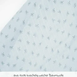 2-tlg. Puck- und Stilltuch-Set aus 100% Organic Bio-Baumwolle GOTS - Lil Planet - Türkis