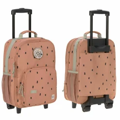 5-tlg. Reise-Set - inkl. Trolley + Washbag + Rucksack + Lunchbox + Trinkflasche - Happy Prints - Caramel