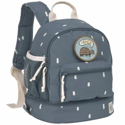 3-tlg. Reise-Set - inkl. Trolley + Washbag + Rucksack - Happy Prints - Midnight Blue