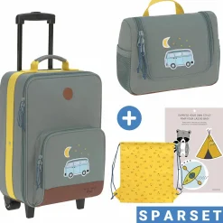 2-tlg. Reise-Set - inkl. Trolley + Washbag - Adventure Bus