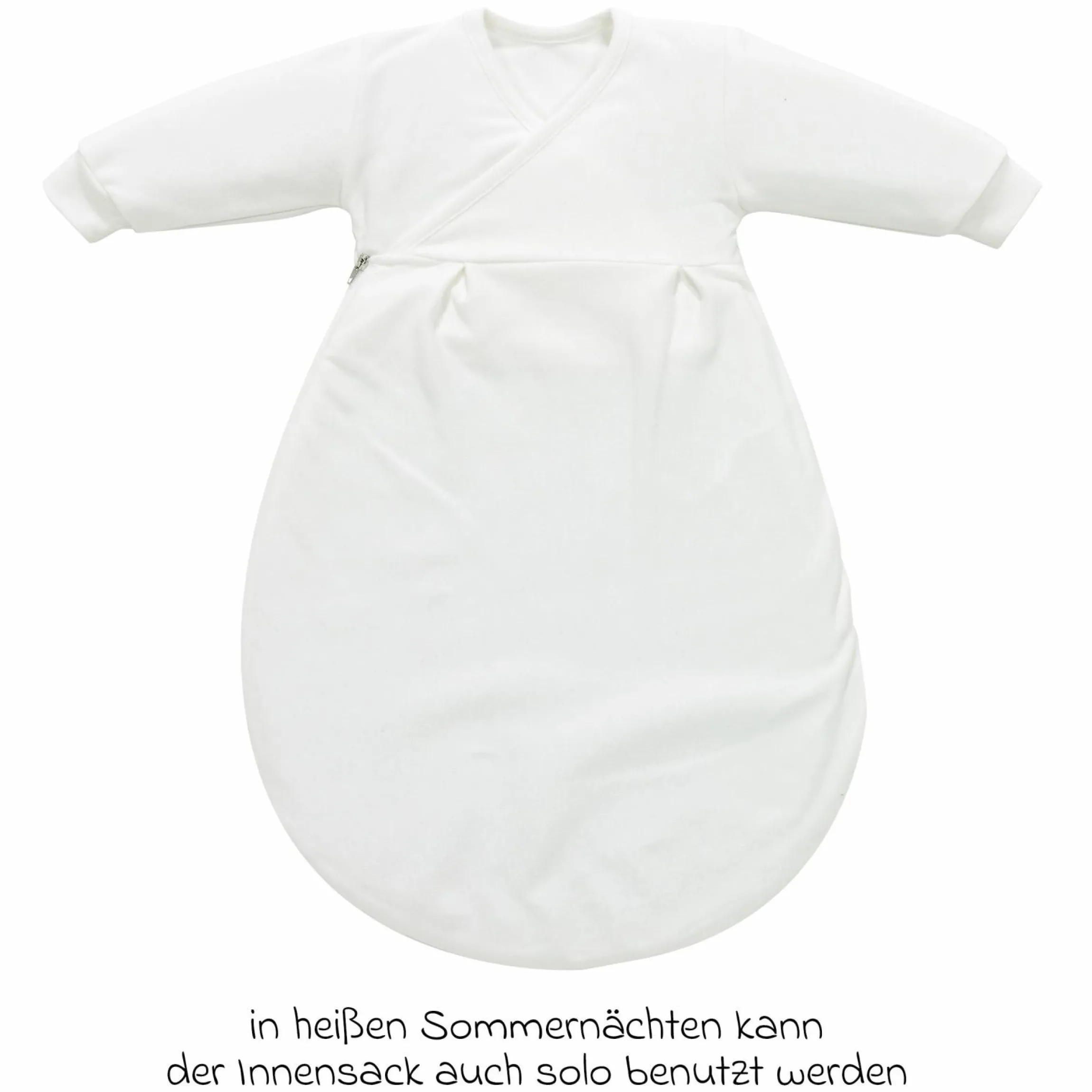 2-tlg. Schlafsack Baby-Mäxchen - Dots - Grey - Gr. 50/56