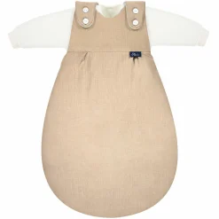 2-tlg. Schlafsack Baby-Mäxchen 4 Season Mull - Sand-Beige - Gr. 50/56