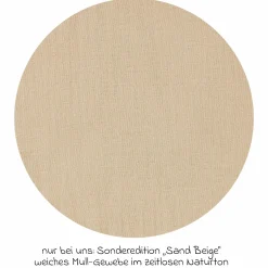 2-tlg. Schlafsack Baby-Mäxchen 4 Season Mull - Sand-Beige - Gr. 50/56