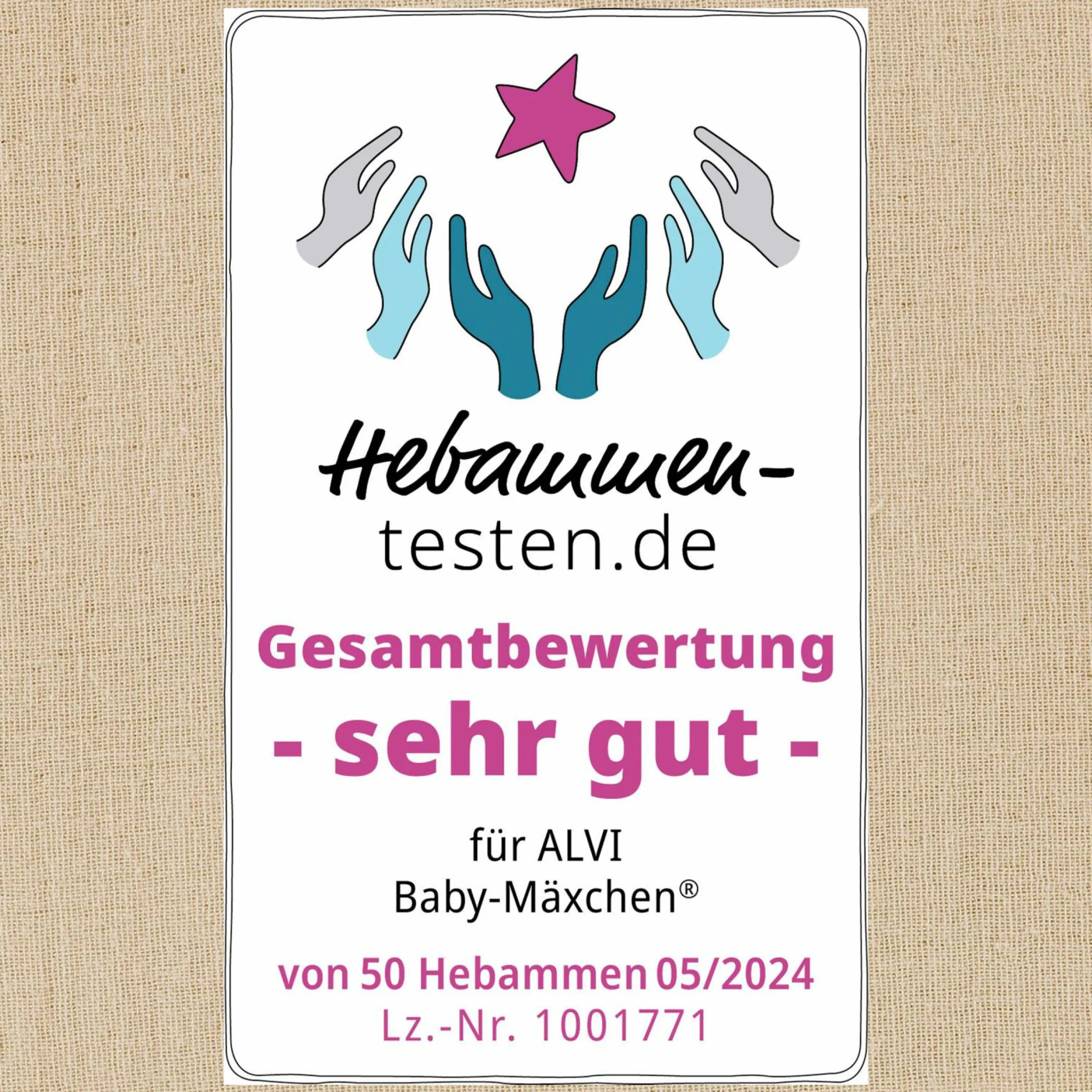 2-tlg. Schlafsack Baby-Mäxchen 4 Season Mull - Sand-Beige - Gr. 50/56