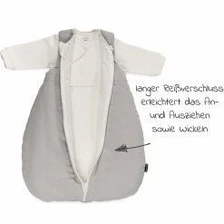 2-tlg. Schlafsack-Set - Dots - Light Taupe - Gr. 62/68