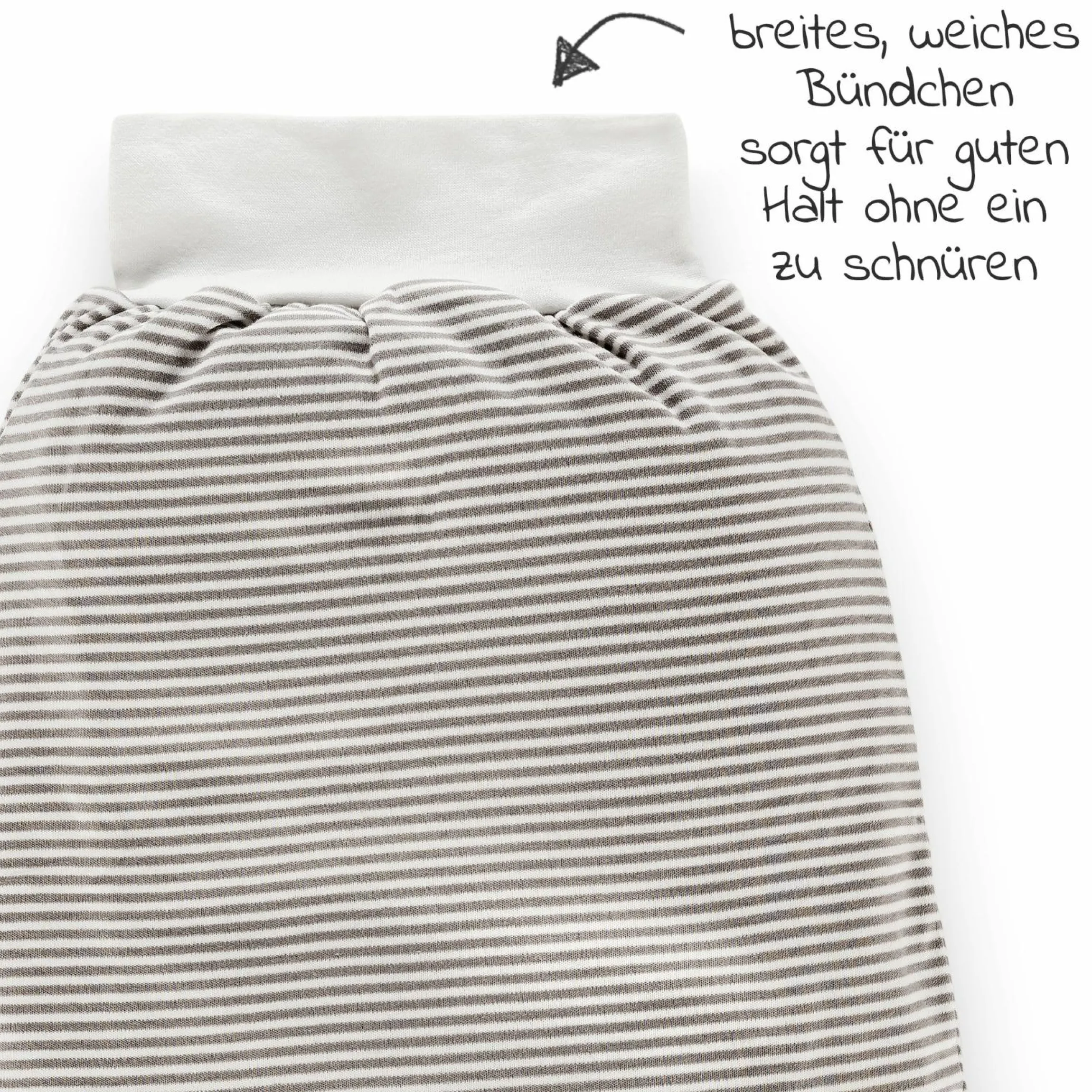 8-tlg. Schlummer-Set - Nestchen + 3 Bodys + Strampelsack + 3 Kratzfäustlinge - Grau Weiß