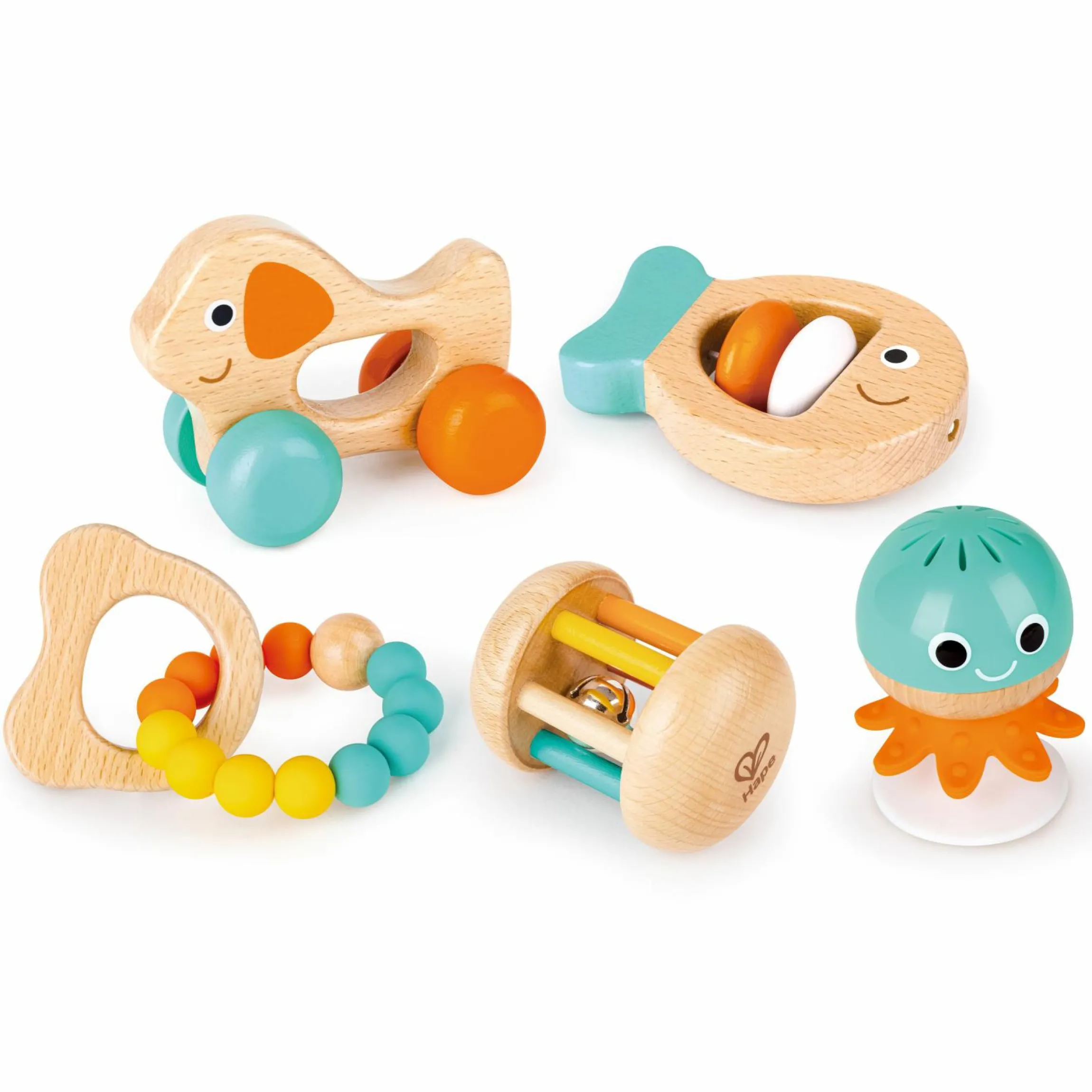5-tlg. Sensorik-Set / Geschenk-Set ab Geburt