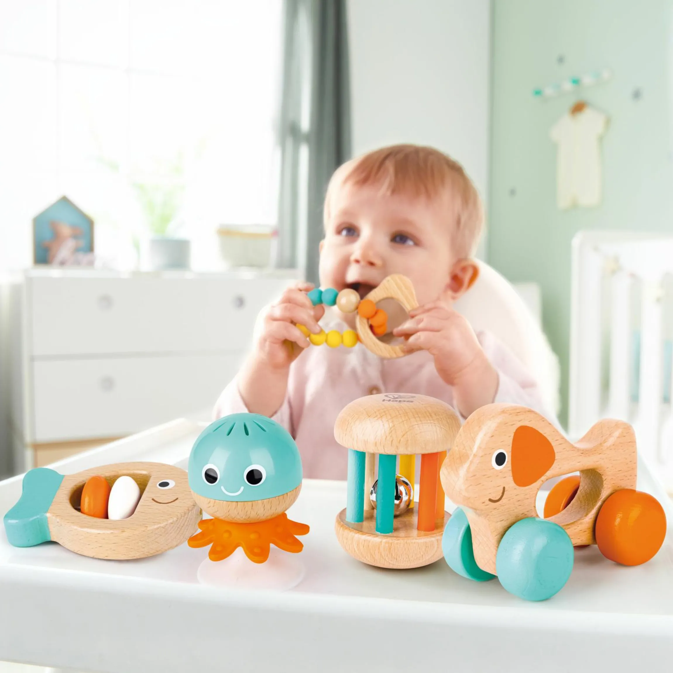 5-tlg. Sensorik-Set / Geschenk-Set ab Geburt