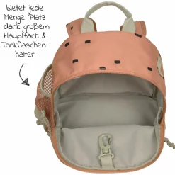 2-tlg. Set Rucksack Mini Backpack & Edelstahl-Brotdose Lunchbox - Happy Prints - Caramel