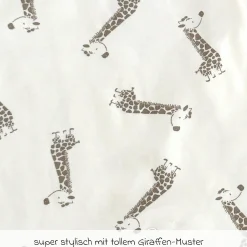 2-tlg. Set Strampler & Shirt - Giraffe & Elefant - Offwhite - Gr. 68