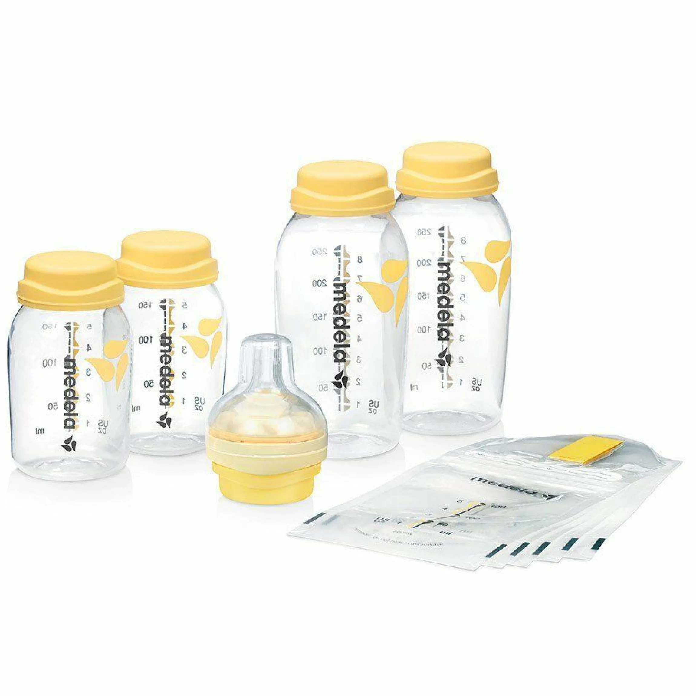 10-tlg. Set zum Aufbewahren & Füttern von Muttermilch