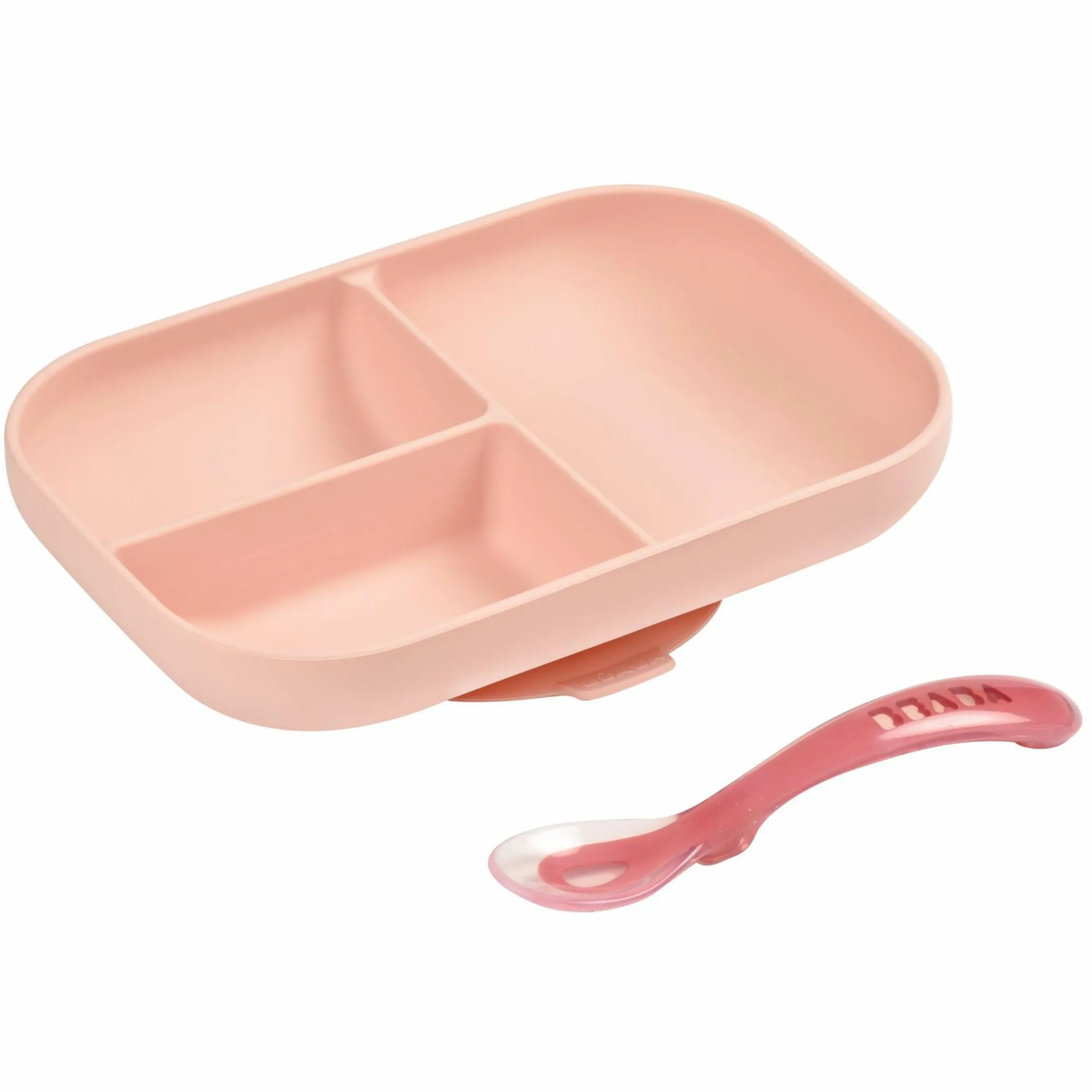 2-tlg. Silikon Esslern-Set - Rosa