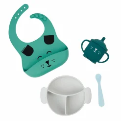 4-tlg. Silikon-Geschirr-Set Learn'ISY - Dog
